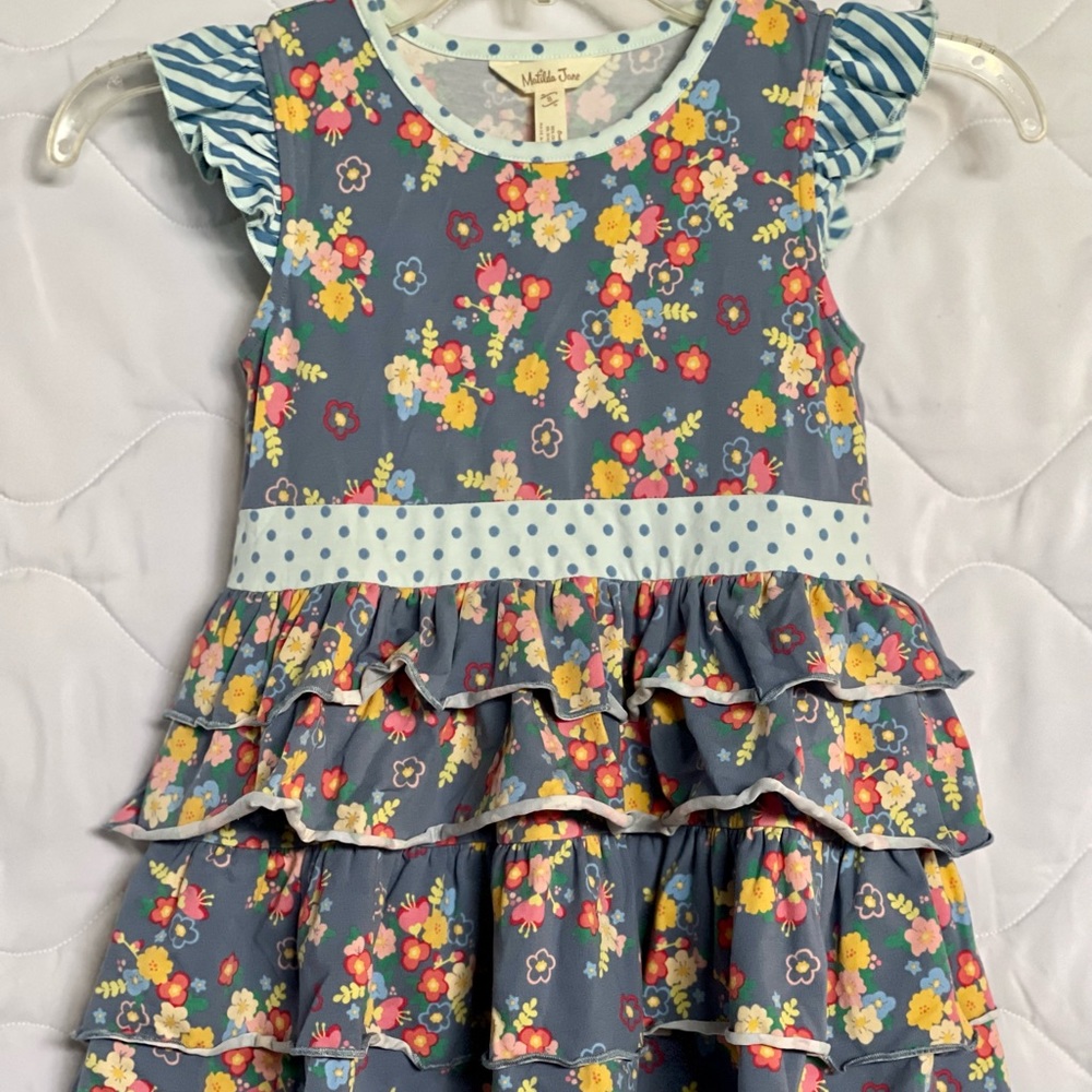 Matilda Jane Monologue Tunic Girls Make Believe Tiered Top Flutter SZ 8